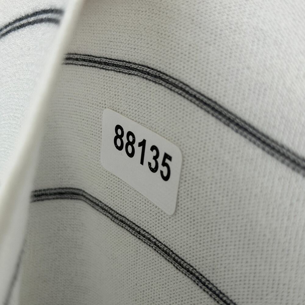 EILEEN FISHER Sweater 2XS Tencel Nylon Sheer Oversized Striped Pullover White - Picture 11 of 11